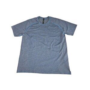 Lululemon Live In Practice Athletic Shirt Short Sleeve T-Shirt Blue Men's XL EUC